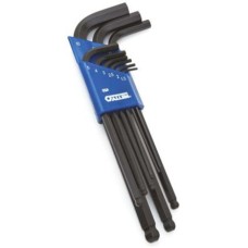Allen L Shape Black Oxide Alloy Steel Hex Key Set - 9 Pieces