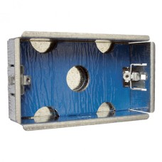 2 Gang 35mm Fire & AcousticMetal Dry Lining Back Box