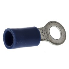 RS Pro Blue Insulated Tin Plated Crimp Ring Terminal - M4