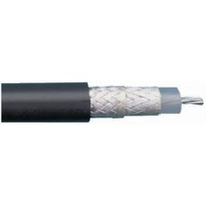 Belden Black Coaxial Cable, Polyvinyl Chloride PVC Sheath RG214/U
