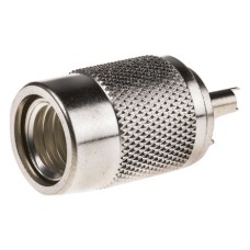 RS Pro Straight standard Cable Mount UHF Connector, Plug, Solder Termination, URM 67