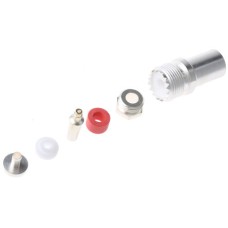 RS Pro Straight standard Cable Mount UHF Connector, jack, Solder Termination, URM 43, URM 46