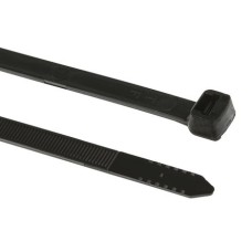 Thomas & Betts Black Nylon Non-Releasable Cable Tie - 368 x 7.6 mm
