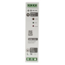 RS DIN Rail Power Supply, Switch Mode 50W, 24V dc/ 2.2A