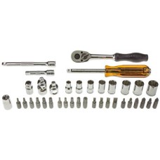 Metrinch MET-0325 37 Piece Socket Set 1/4in Square Drive