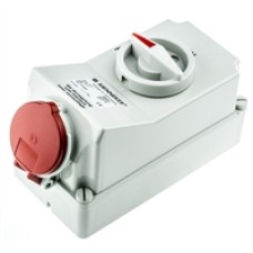 IP44 Industrial Interlock Socket  2P+E, 16A, 250V