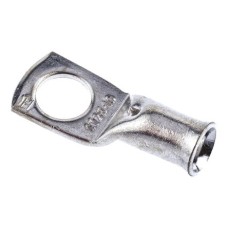 RS Pro CT Series Uninsulated Tin Plated Tubular Ring Terminal - M10 25mm²