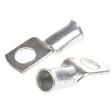 RS Pro CT Series Uninsulated Tin Plated Tubular Ring Terminal - M10 35mm²