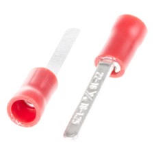 RS Pro Red Insulated Crimp Blade Terminal - 17.6 mm