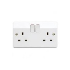 K2747 MK 13A Double Pole Double Socket Outlet